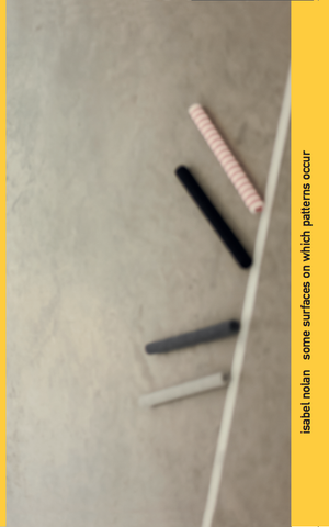 Isabel Nolan, some surfaces on which patterns occur